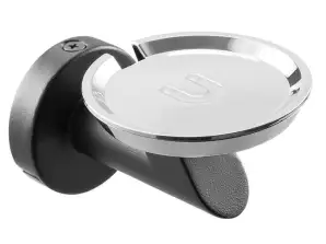 Support Maclean. Fixation murale pour Google Home. Noir. MC 857