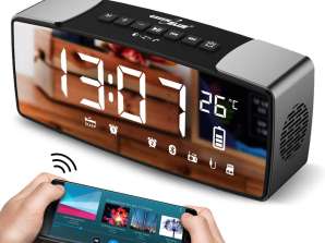 Bluetooth Radiowecker GreenBlue. FM. aux in. 6W. Temperatur. Wecker. Uhr. Akku 2200mAh. GB200