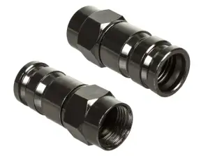 Wtyk Maclean F compressible RG 6 Professionnel Nickel Noir MCTV 916