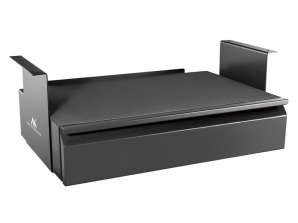 Ergonomisk uttrekkbar skuff under skrivebord Maclean. organizer. svart. max 5 kg. MC 875