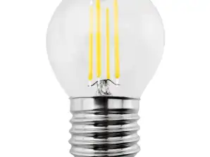 LED-lamppu Maclean filament E27 6W 230V lämmin valkoinen 3000K 720lm retro edison koristeellinen G45
