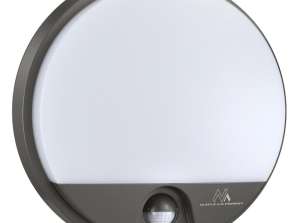 LED-lamppu liikkeentunnistimella Maclean .infrapuna. harmaa väri. 15W. IP54. 1100lm. MCE291 GR