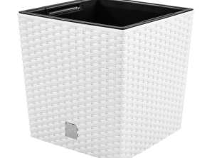 Maceta con inserto Rato Low DRTS325L blanca