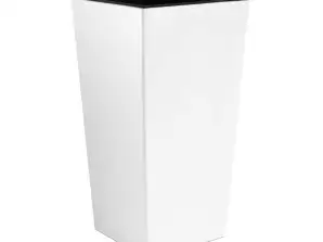 Pot avec insert Urbi Square DURS400 blanc