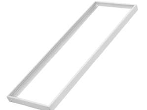 LED-kattovalaisimia Energy. Mitat 1195 x 295 mm. Korkeus 5 cm. Valkoinen alumiini. MCE542