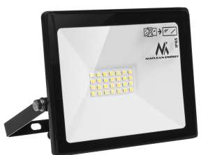 LED-strålkastare Maclean slim 20W neutralvitt ljus 4000K IP65 MCE520 NW