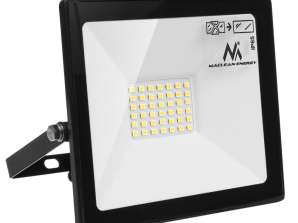 LED-strålkastare Maclean slim 30W neutralvit 4000K IP65 MCE530 NW