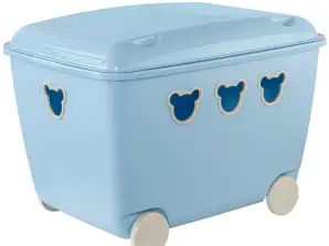 Toy Container 55L BranQ Teddy Blue