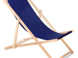 Klasik Ahşap Şezlong GreenBlue GB183 Lacivert