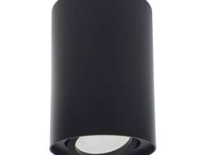 Tuba / ytmonterad Maclean punktbelysning halogen rund aluminium GU10 80x115mm färg svart MCE422 B