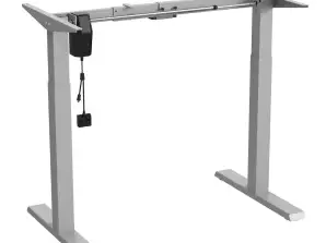 Höhenverstellbarer elektrischer Tisch Ergo Office max Höhe 123 cm max 70 kg ohne Tischplatte für stehendes und sitzendes Arbeiten grau ER 403G