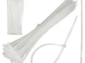 Befestigungsbänder Maclean 3.6x250mm UV-beständig Betriebstemperatur -40 bis +85 °C 100 Stück Weiß MCTV 463 W