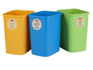Set of Sorting Bins 3x25L Curver Eco Friendly