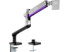 Support de moniteur Ergo Office. Premium avec ressort à gaz. Bras double 17