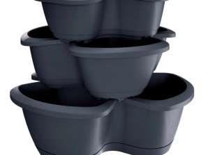 Vaso triplo Respana Trio DRET123S antracite