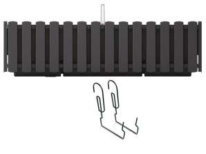 Bac de balcon avec crochets Boardee Fencycase DDEF600W anthracite
