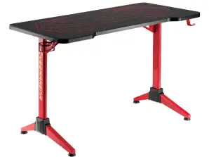 RGB Led Gamingtisch NanoRS. Schwarz. Groß. 100kg max. Höhe 760mm. RS163