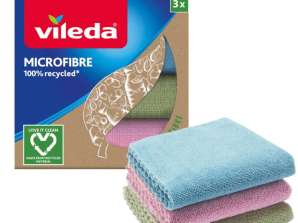 Set mit 3 Vileda Mikrofasertüchern 100 recycelt