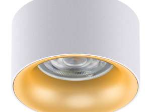 Inbyggd armatur / tub Maclean punktformig rund aluminium GU5.3 70x40mm färg vit/guld MCE457 W/G