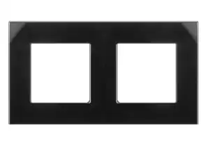 Cadre en verre double Maclean noir 157x86mm MCE729B