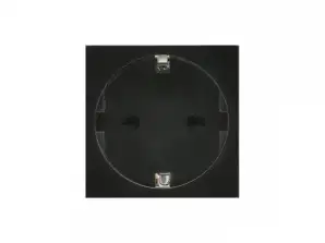 Type F Stopcontact Duitse Maclean, Geschikt voor Glazen Frames Zwart MCE719B