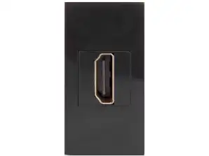 HDMI Steckdose Maclean Einzel schwarz MCE720B