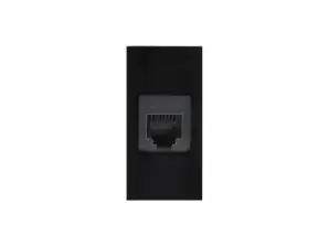 Einzelnes LAN-Modul Maclean schwarz MCE725B