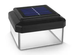 Solcell LED-lampa för stolpe GreenBlue 100x100mm tak med konvex glas GB128