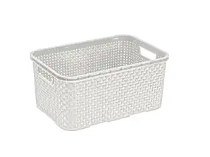 Cesto de rattan 7L BranQ em branco antigo