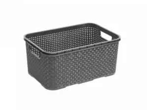 Cesta de rattan 7L BranQ antracite