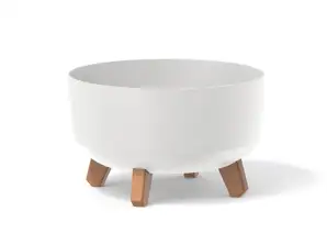 Doniczka Gracia Low DGRL300L blanca