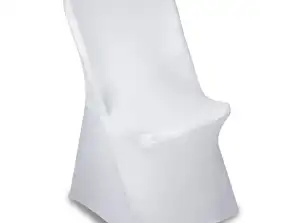 White Catering Chair Cover GreenBlue 88x50x45cm Spandex GB374