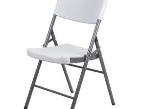 Catering/bahçe/ziyafet/düğün için GreenBlue katlanır sandalye. Max. 250kg. beyaz. Kuvvetli. 88x50x45cm. GB375