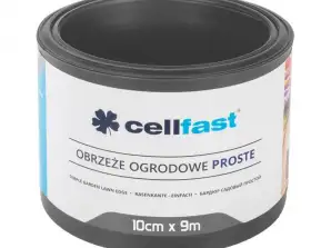 Простое садовое ограждение 10см x 9м Cellfast графит