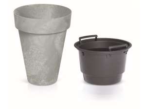 Maceta Cube Slim Efecto Cemento DCUS280E de cemento