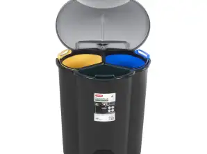 Poubelle de tri sélectif Curver Trio 40L V2
