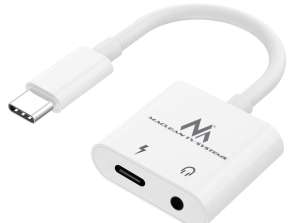 Adaptor USB Tip C 3.5mm mini jack cu Power Delivery PD 30W Maclean MCTV 848