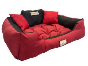 Hundebett 60 x 50 // 75 x 65 Rot
