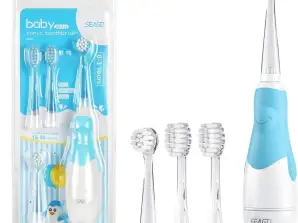 Sonic toothbrush for kids SEAGO blue 1xAAA 1 5V not included 4 heads SG 513 Blue
