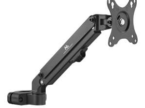 Support de moniteur sur tuyau / poteau 28 60mm Maclean. 17 27''. 7kg max. ressort à gaz. MC 459