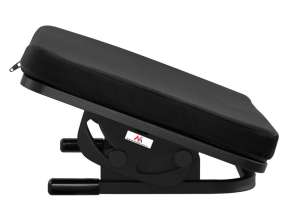 Ergonomic Footrest Maclean, smoothly adjustable angle, removable cushion, MC 460