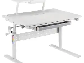 Ergo Office Kinderschreibtisch. höhenverstellbar. Grau. max. 40kg.900x600mm. ER 483