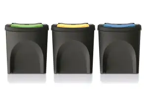 CEN 80961 Keden SORTI BOX odpadkový koš černý recyklovaný