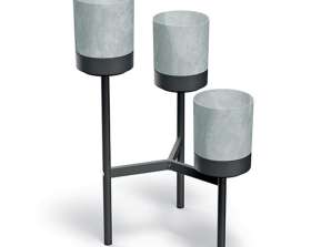 Macetero BLOOMIE STAND concreto