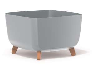 Maceta GRACIA SQUARE gris claro