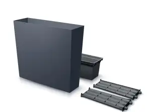 Maceta URBI CASE TOWER antracita