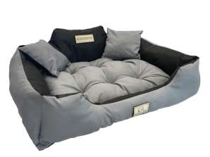 Hundebett 130 x 105 Dunkelgrau KingDog