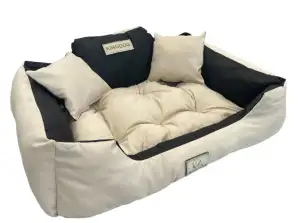 Lit pour chien 130 x 105 Beige KingDog