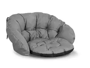 Gray Garden Chair Cushion 122x40 cm