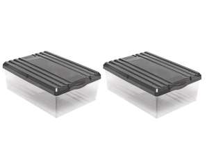 Set aus 2 Schuhcontainern antrazit 1552
